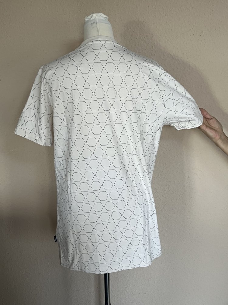 Daily Aesthetikz T-Shirt Gr.L Oversize mit Wabenmuster Creme, nur einmal getragen, wie neu