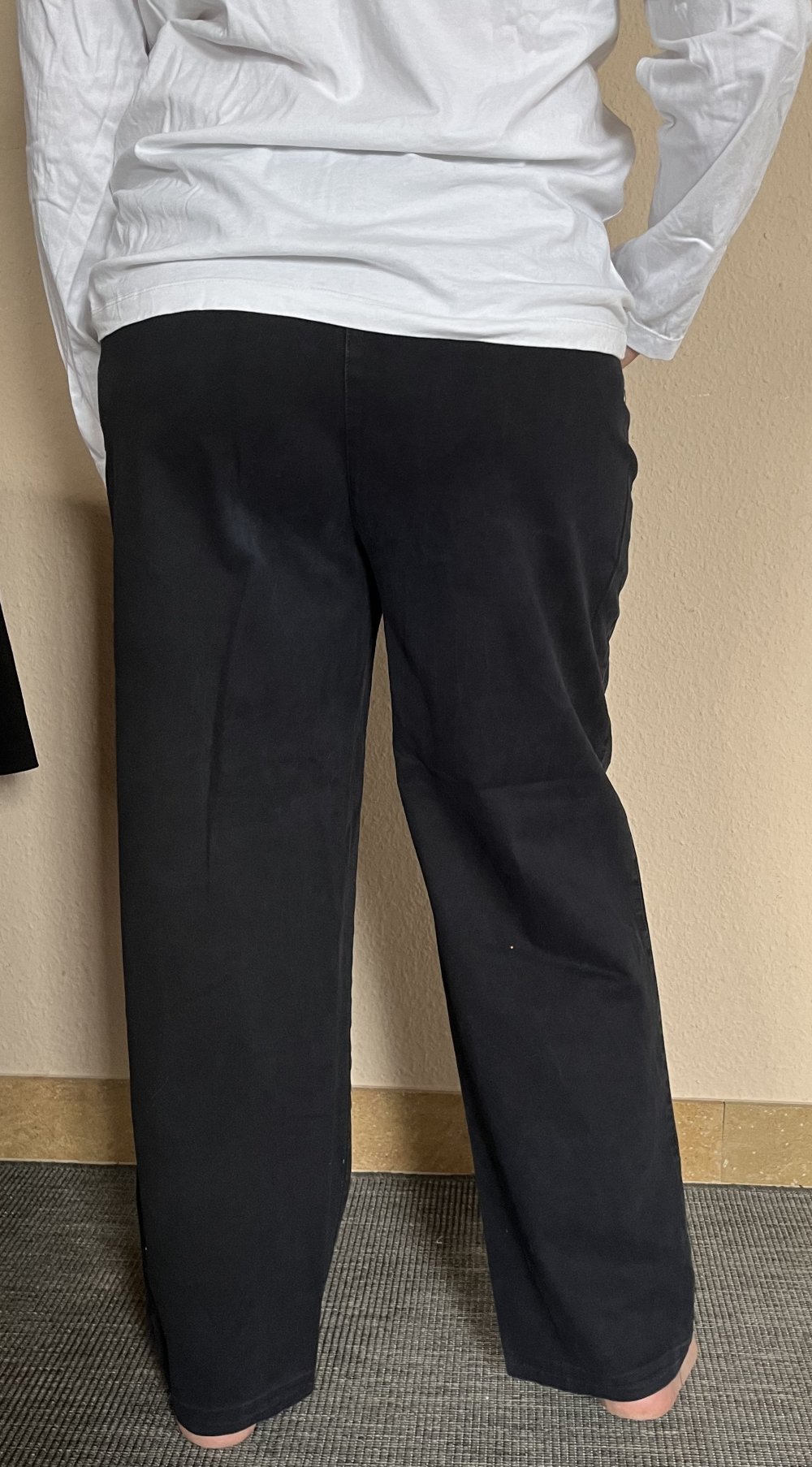 Canda High Waist Mommy Sommer Hose Gr.48 mit Gürtelschlaufen schwarz, weich bequem