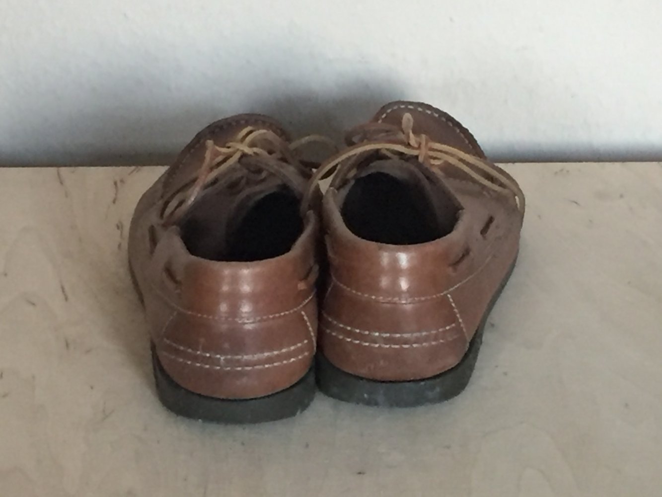 Navigate Bootsschuhe Leder Mokassins Gr.43 hellbraun Material Leder Außen und Innen, Kunststoff Sohlen