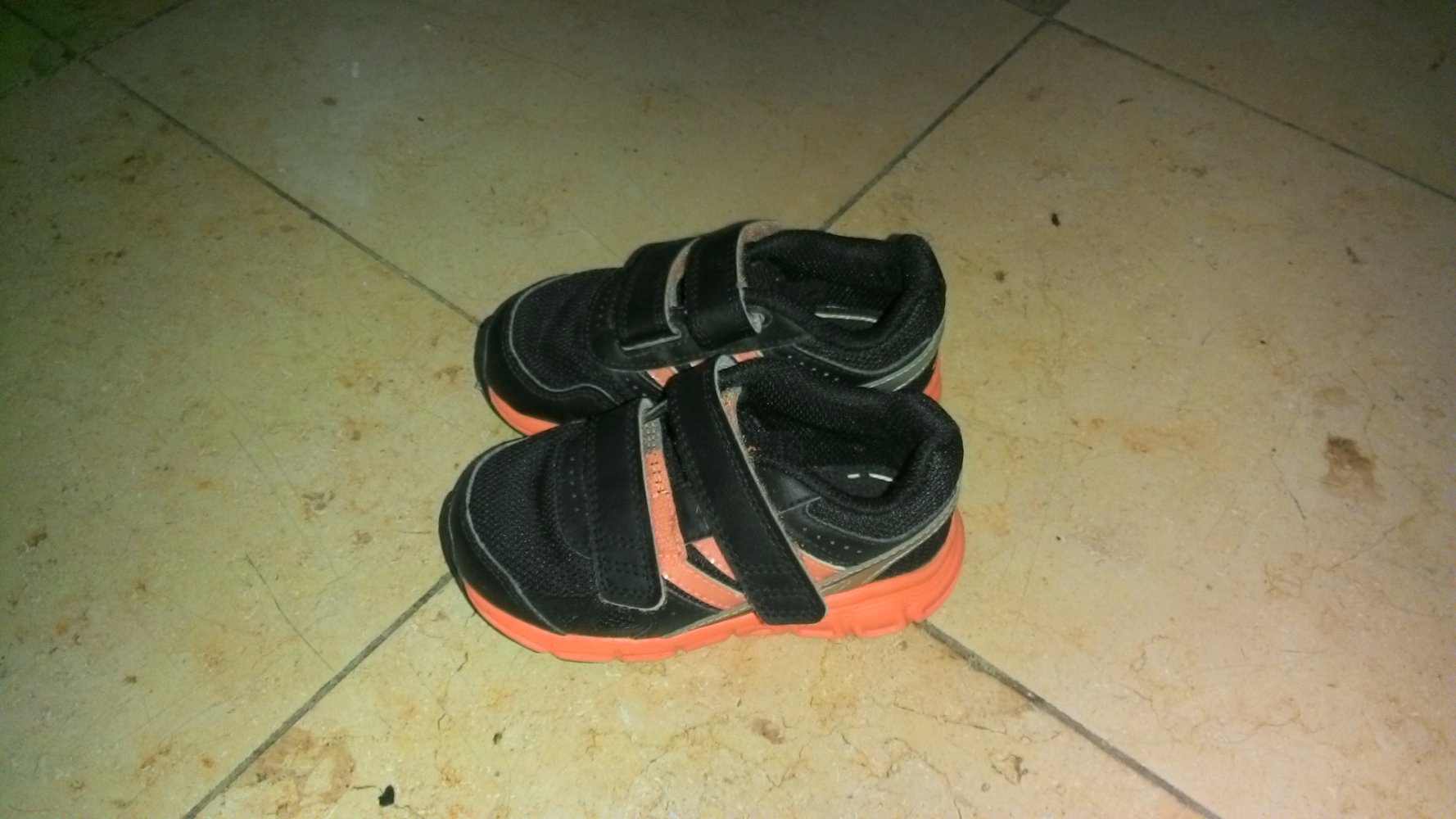 Schuhe Ortholite von adidas, schwarz/orange, Größe 22