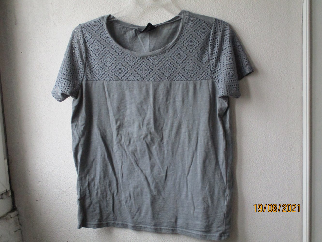 Shirt von Gina Benotti, grau, Größe S/36/38