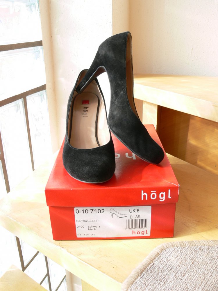 schwarze Pumps von Högl Echtleder Gr. 39 