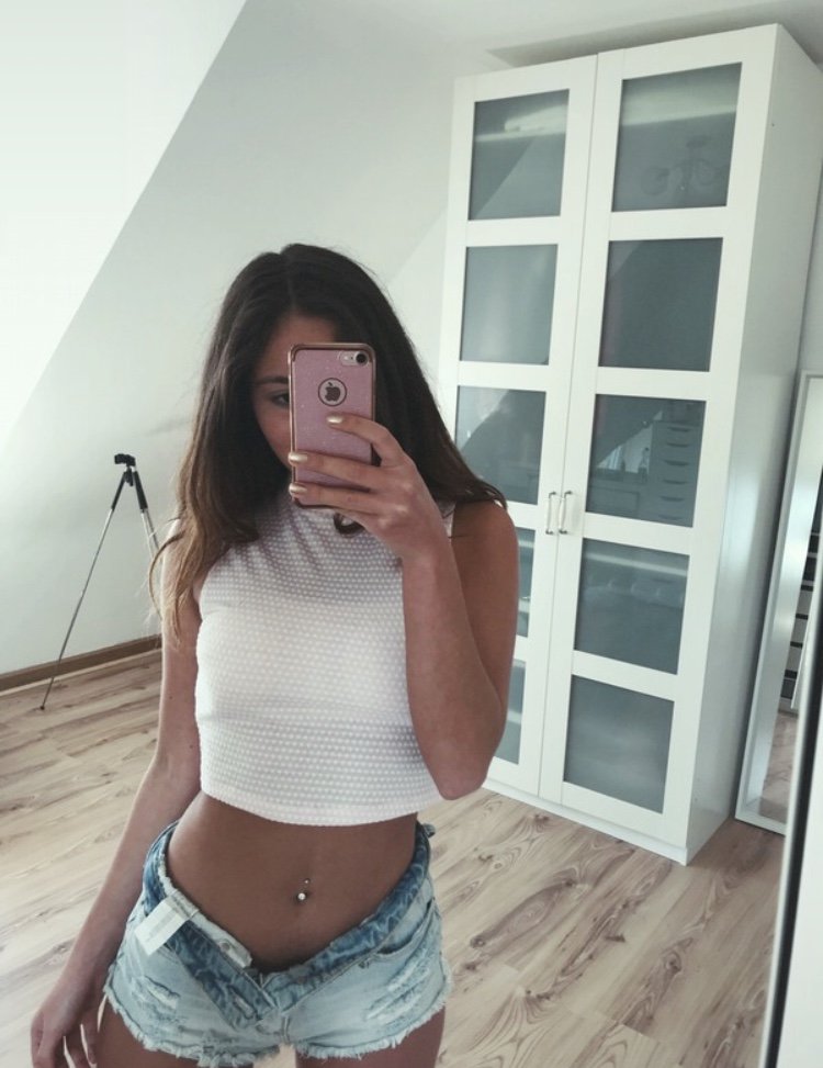 Croptop Oberteil bauchfrei hoher Kragen