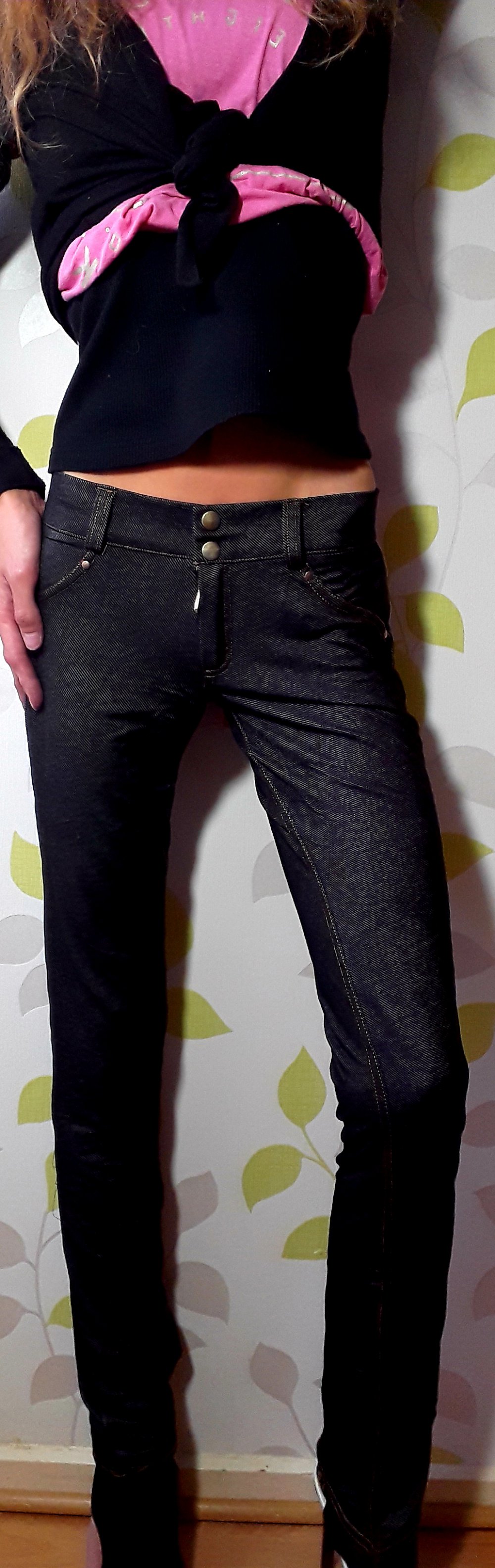 NEU! SeXy KouCla Röhren Treggings Leggings Gr S mit dicken Nähten  