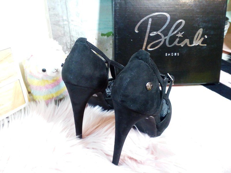 NEU! SeXy Blink High Heel Stiletto Riemchen Pumps Gr 40 Plateau Shoes 14cm Schwarz Wildleder