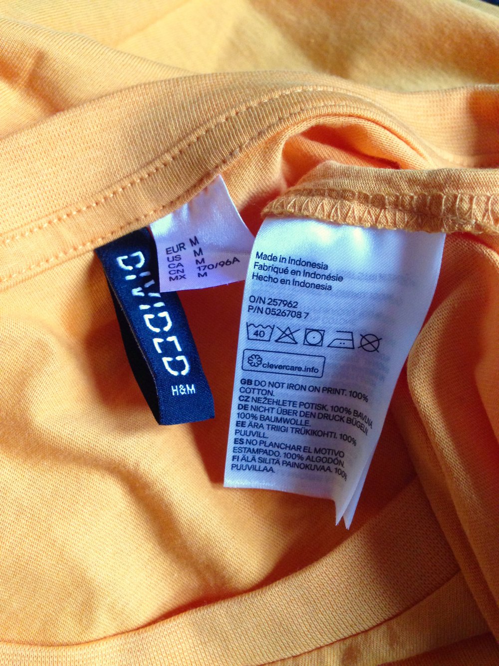 Süßes Cropped-Shirt von H&M Divided in Orange Größe 38