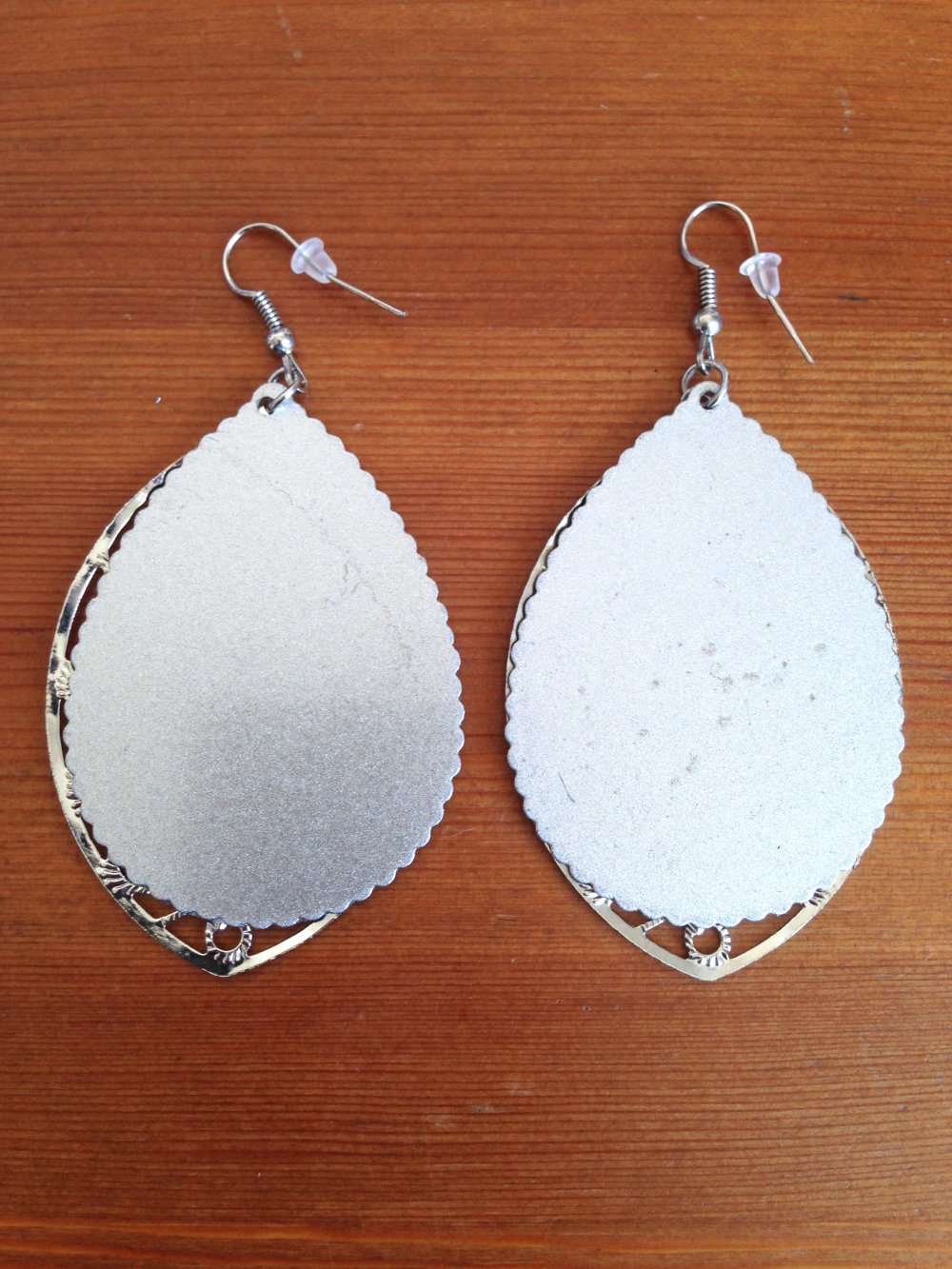 Orientalische Tropfenohrhänger in Silber