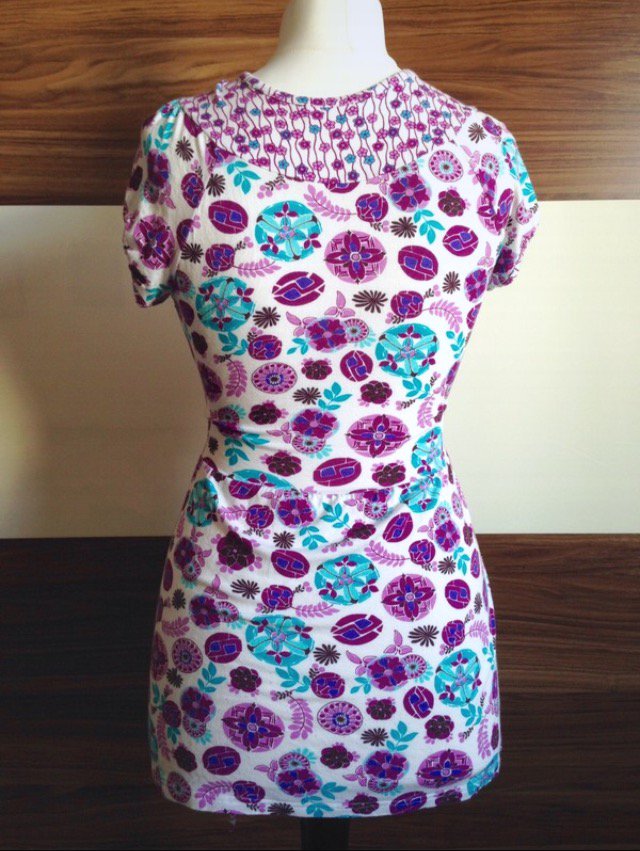 Buntes Wickeltop von Promod mit Gürtel Größe 36-38