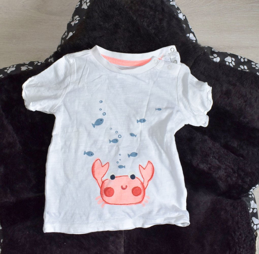 Baby Club Shirt Gr. 80, mit Krebs