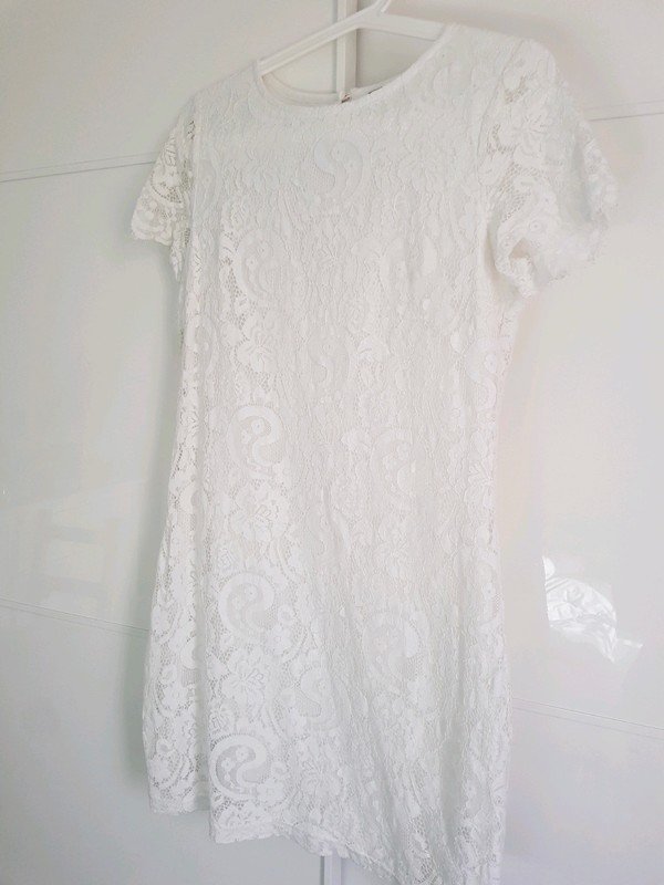 Weißes Kleid aus Spitze von Dorothy Perkins