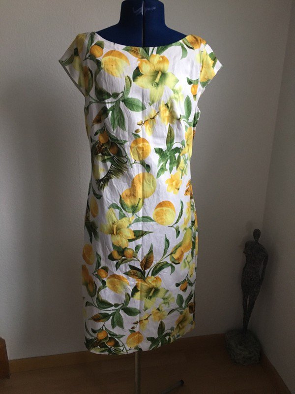 Sommerkleid Etuikleid mit Zitronen Lemonprint Hallhuber