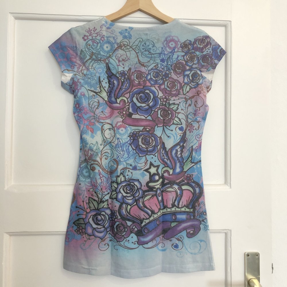 Early 2000s y2k Shirt mit coolem 