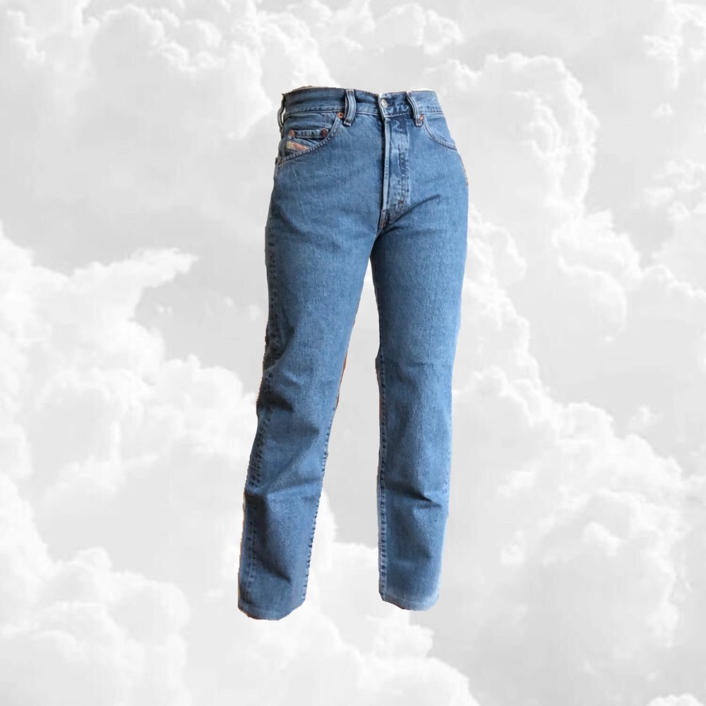 Original vintage Diesel highwaist Jeans mit geradem Bein