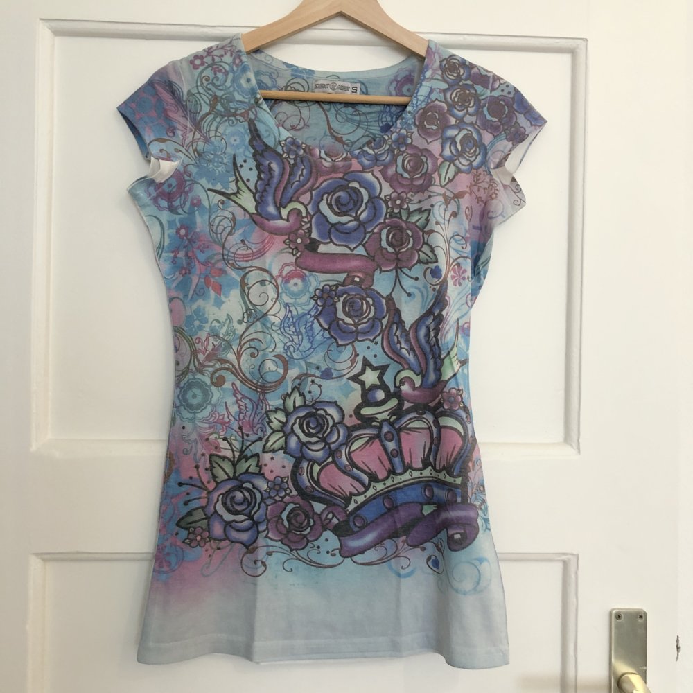 Early 2000s y2k Shirt mit coolem 