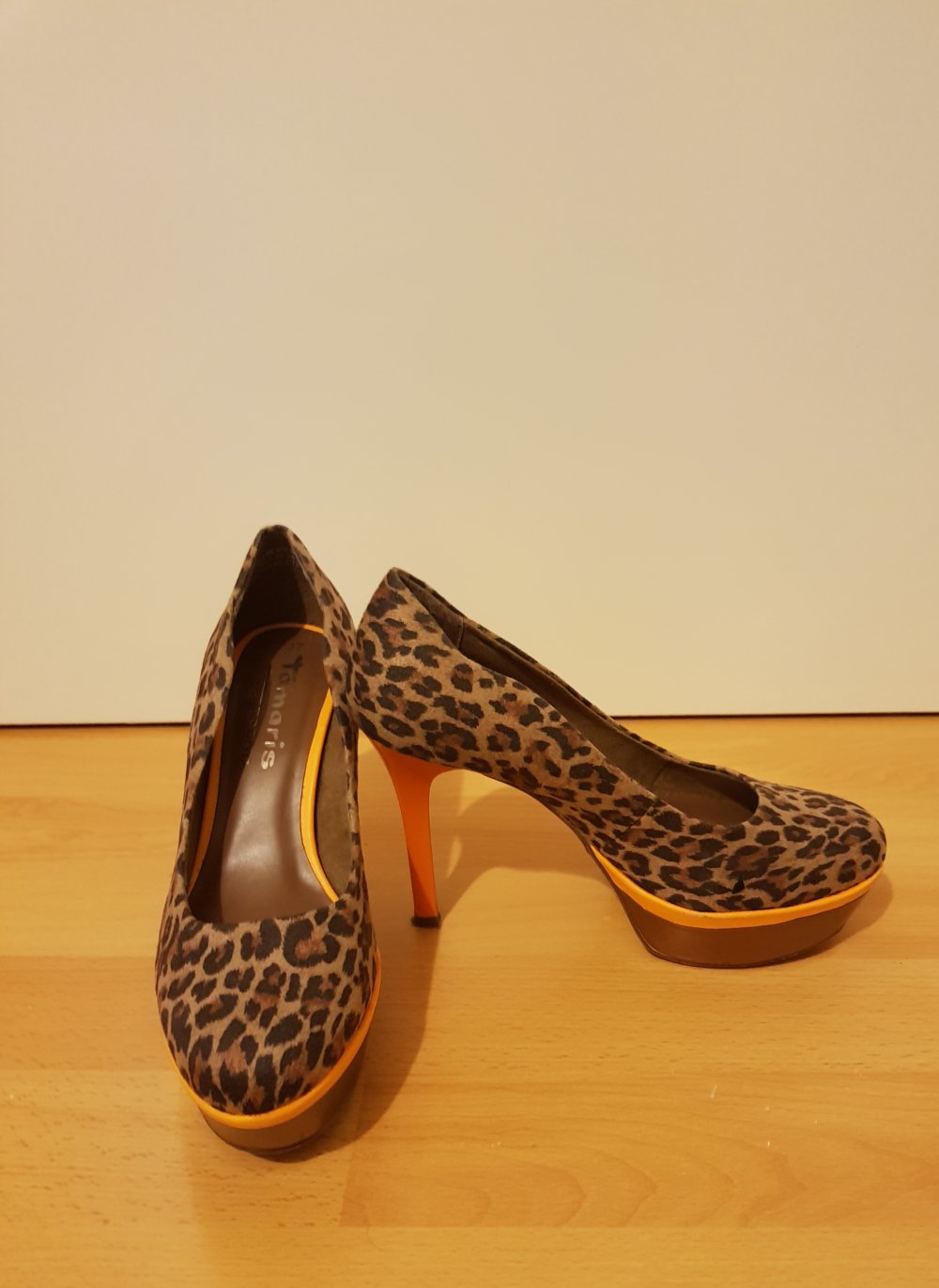 Tamaris High Heeld Leoparden Look