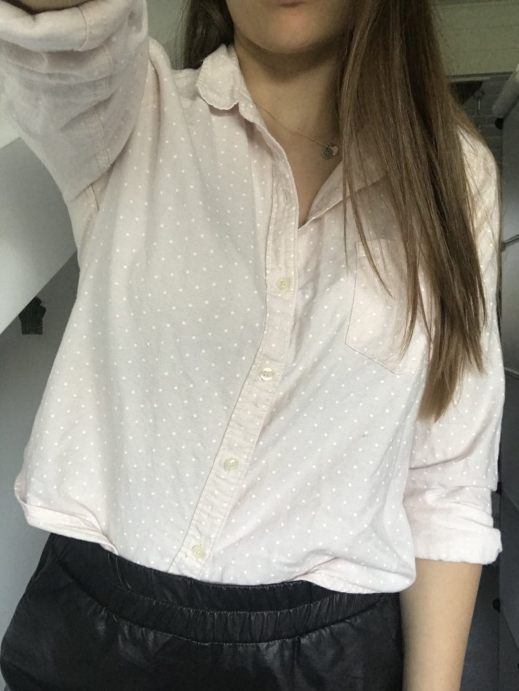 Pünktchen Bluse rosa 