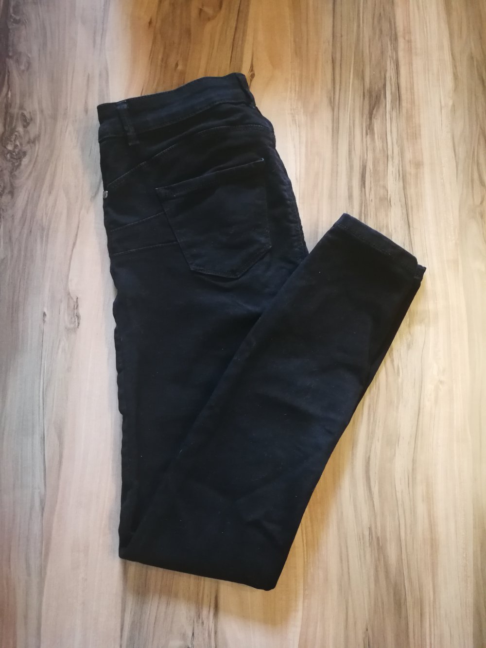 Schwarze Skinny Jeans 