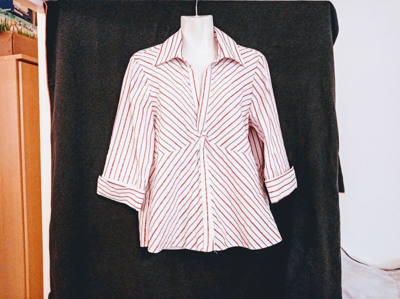 Sehr schöne Bluse von Yessica mit rosa Streifen