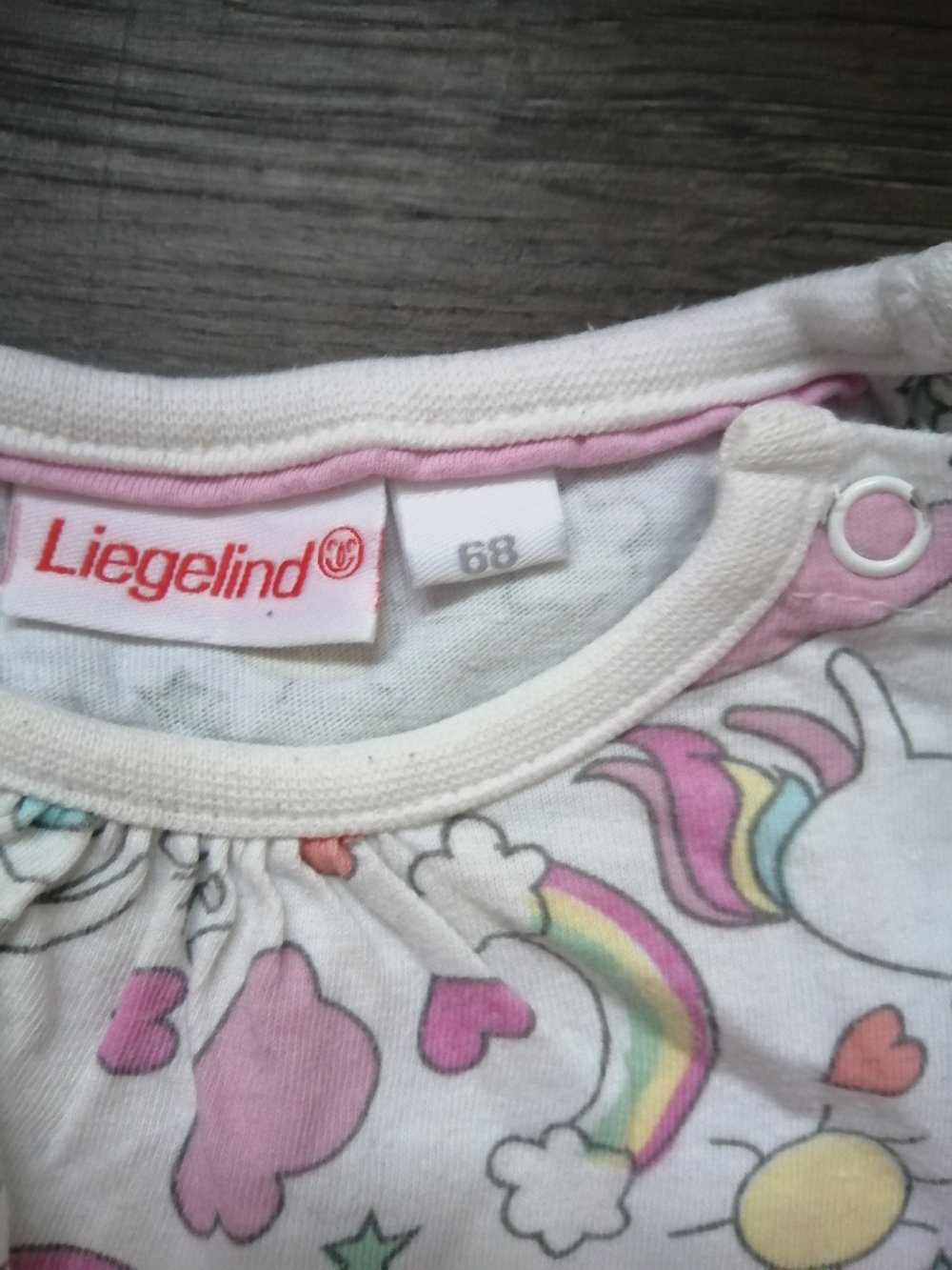 Set Hose + Langarmshirt 68 Regenbogen, Einhorn