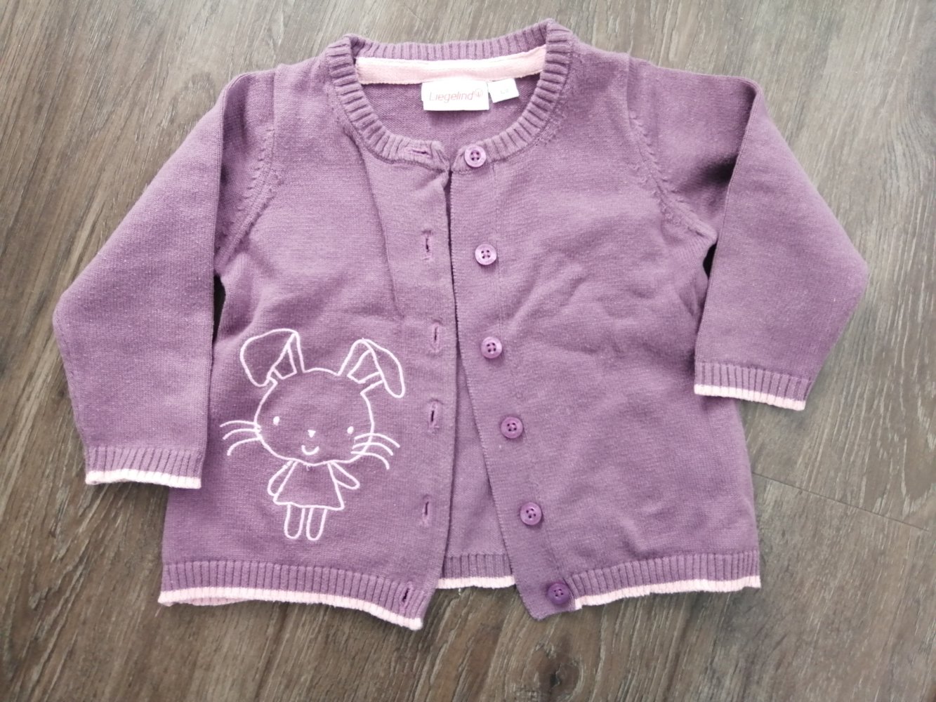 Set Hose, Langarmshirt, Strickjacke 68