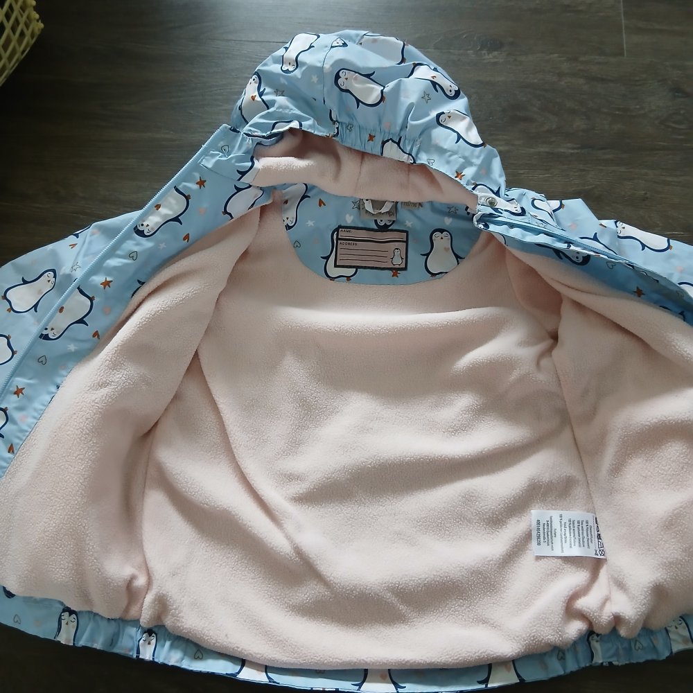 Gefütterte Regenjacke 110/116