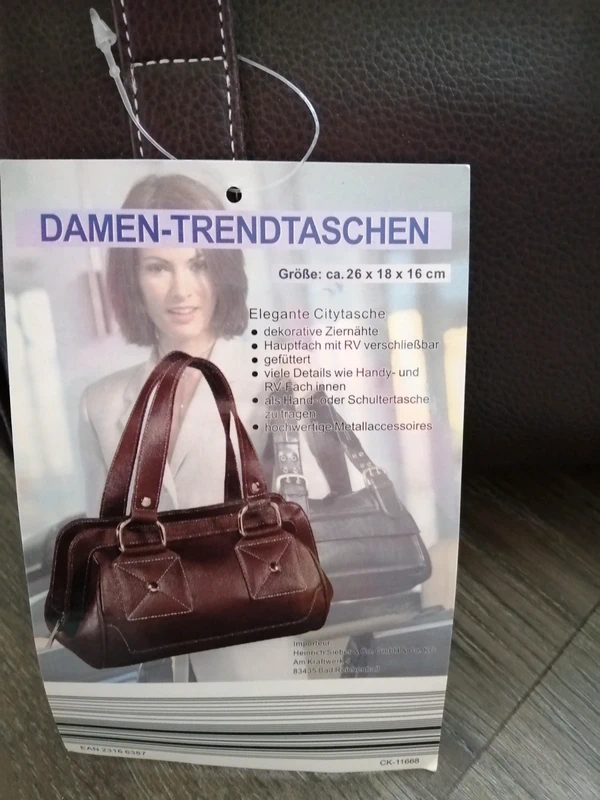 Schöne Schokobraune Handtasche NEU