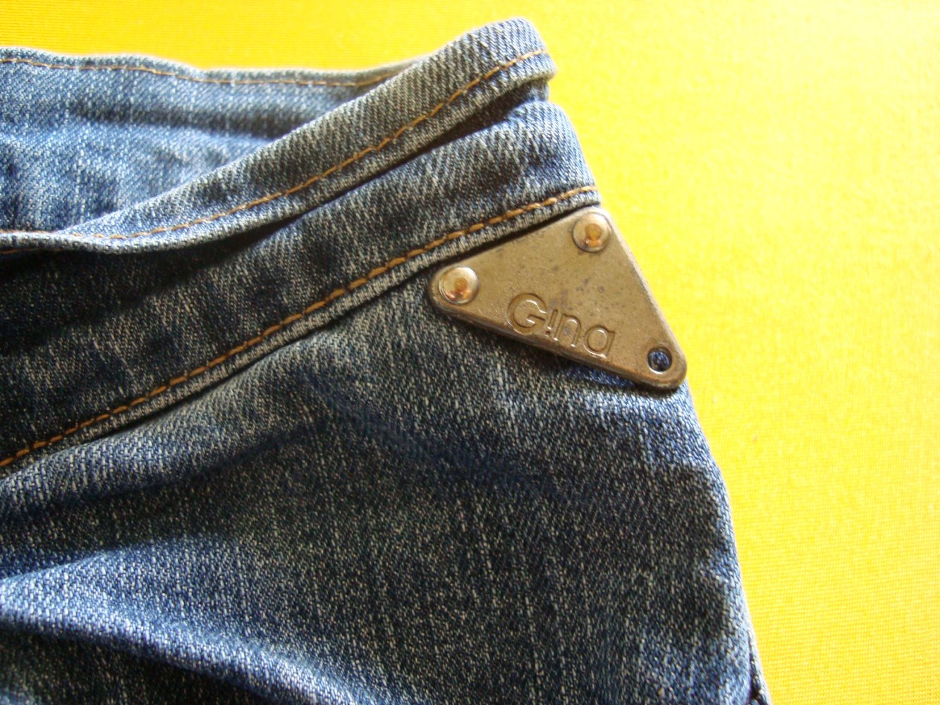 Jeans, blau, denim, Damen, Gr. 38 von GINA (Ernsting's family)
