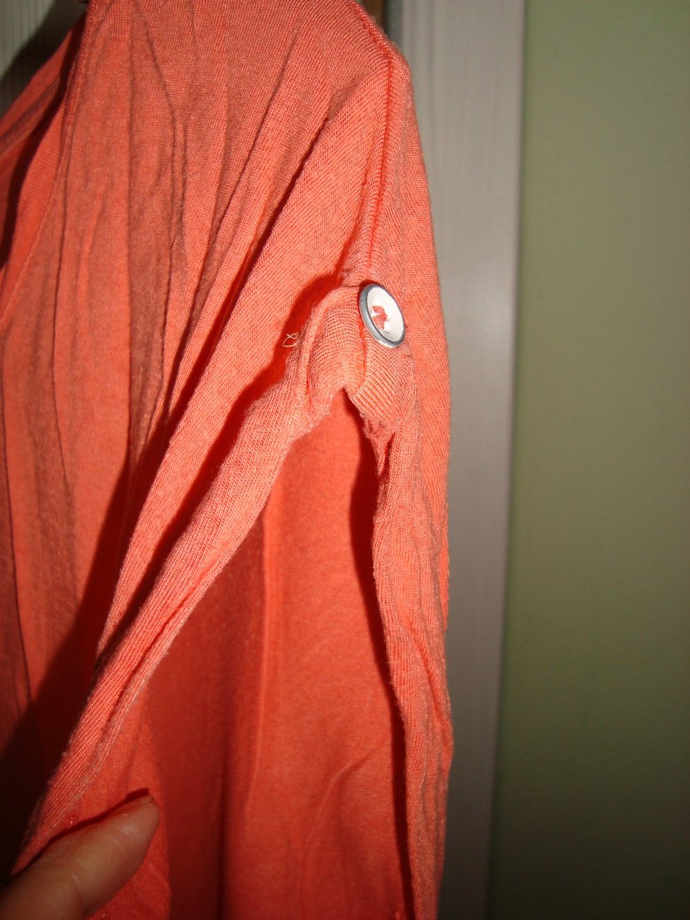 Shirt, T-Shirt, Esprit, Größe L, orange, rundhals, kurzarm