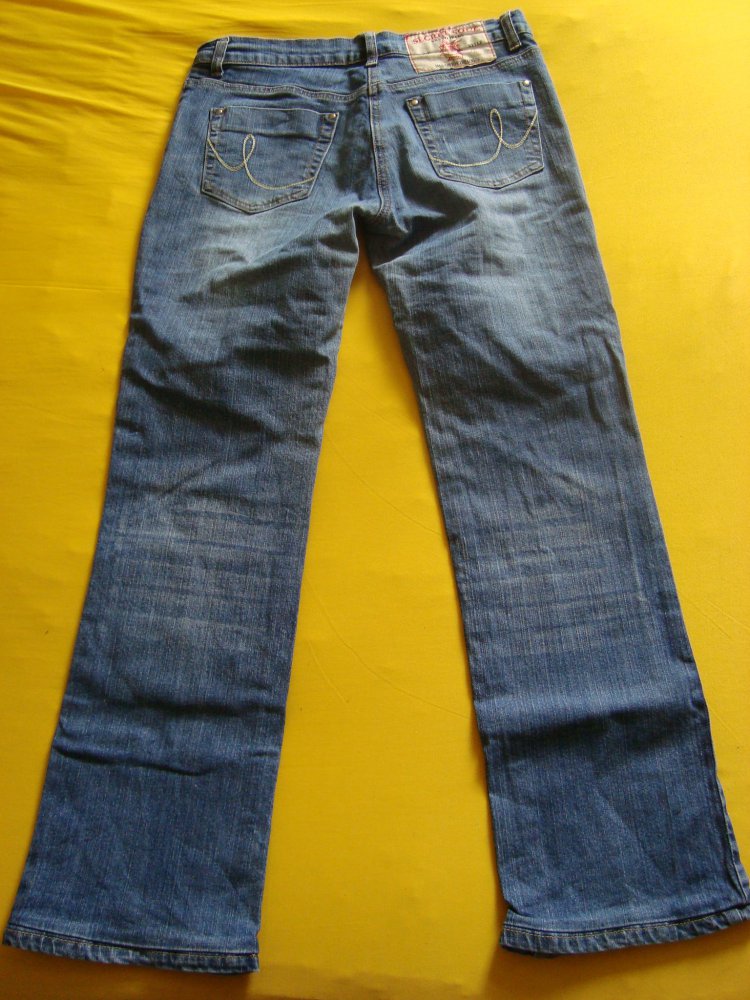 Jeans, blau, denim, Damen, Gr. 38 von GINA (Ernsting's family)