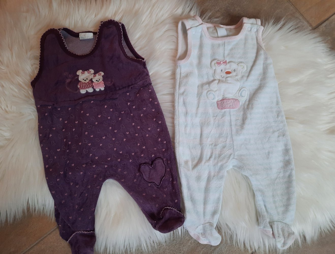 2 Baby Strampler Größe 62, C&A