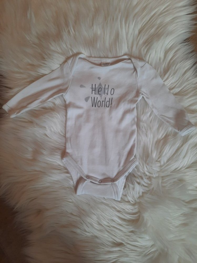 Langarm Body, neu, Größe 50/56 impidimpi unisex