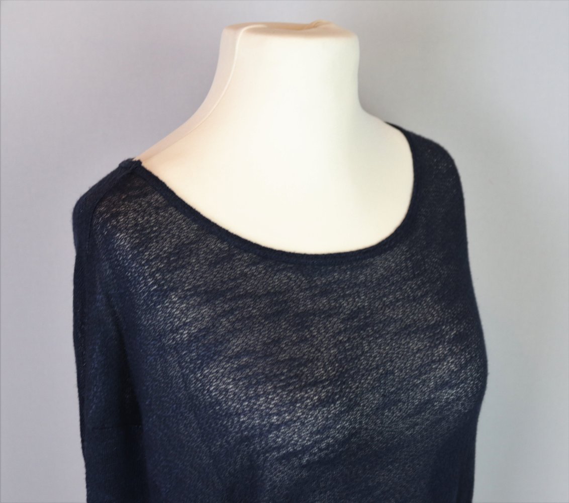 Langarm Shirt Blau Pieces Gr. M