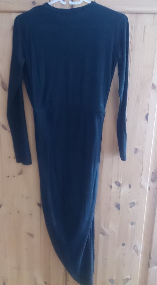 Schwarzes langes Kleid Zara