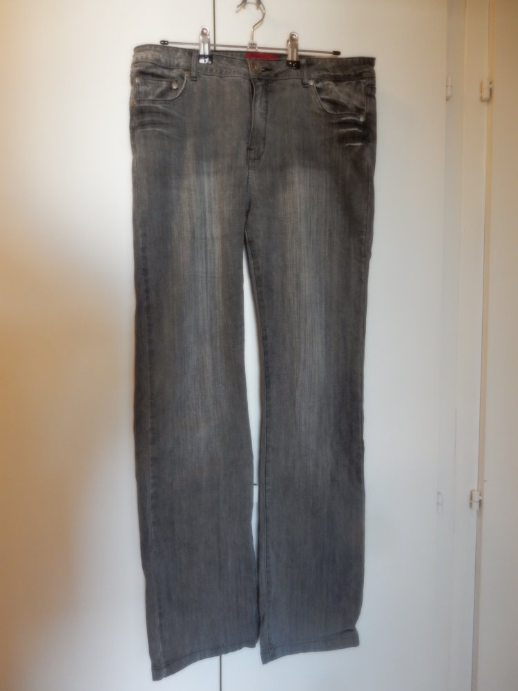 graue Jeans, Gr. 40, selten getragen