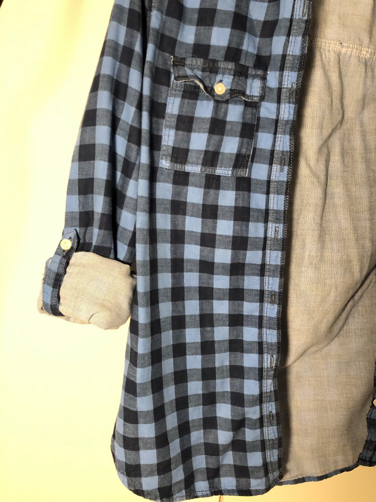 Blaues Holzfällerhemd