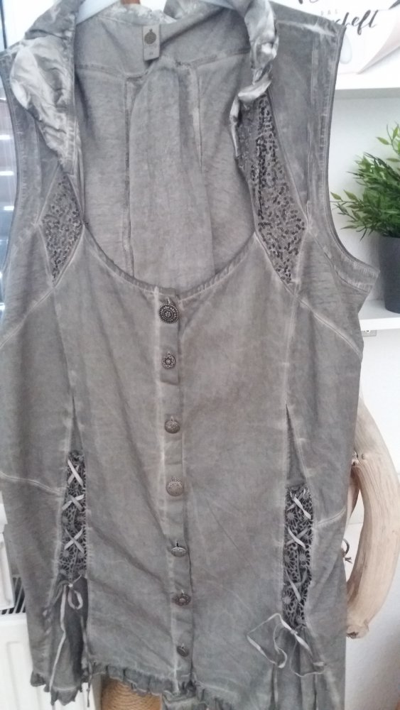 Tredy Damen graue Weste Gr. 48