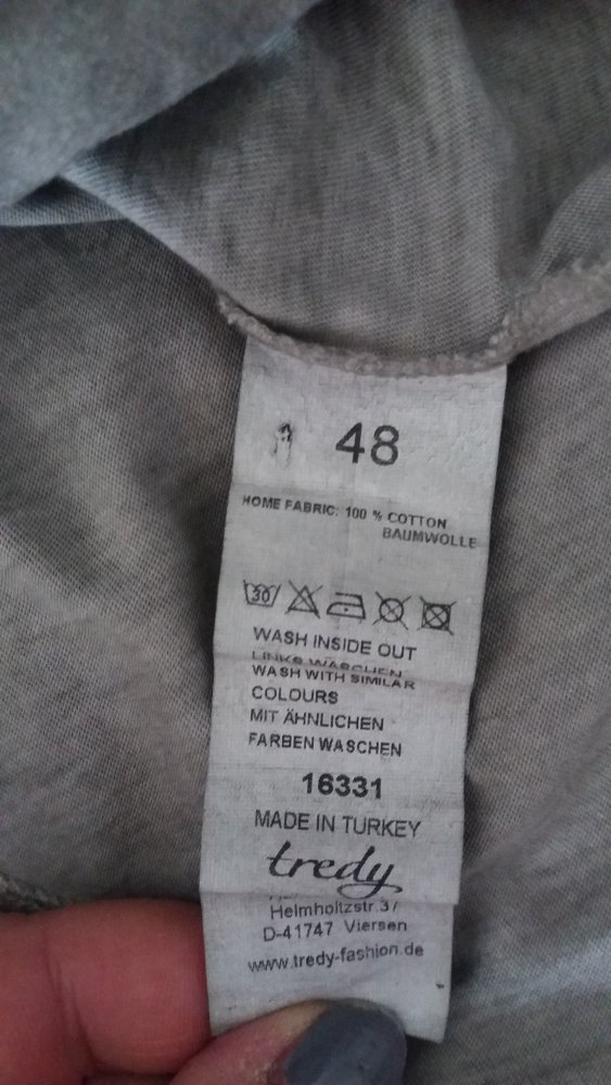 Tredy Damen graue Weste Gr. 48