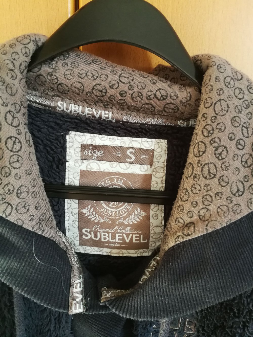 blaue Fleecejacke mit Ohren  