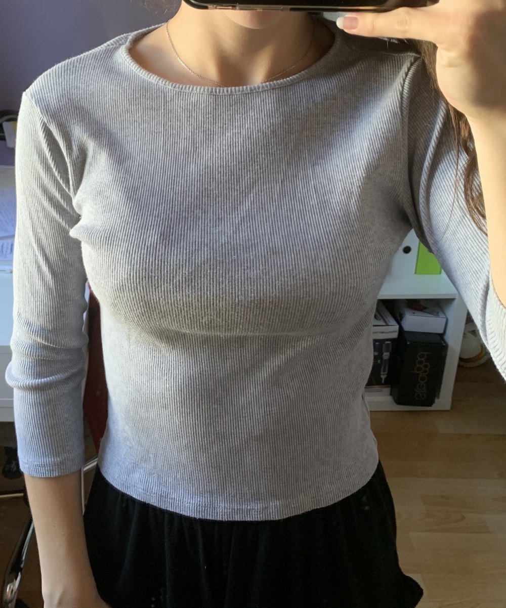 3/4 Ärmel Brandy Oberteil