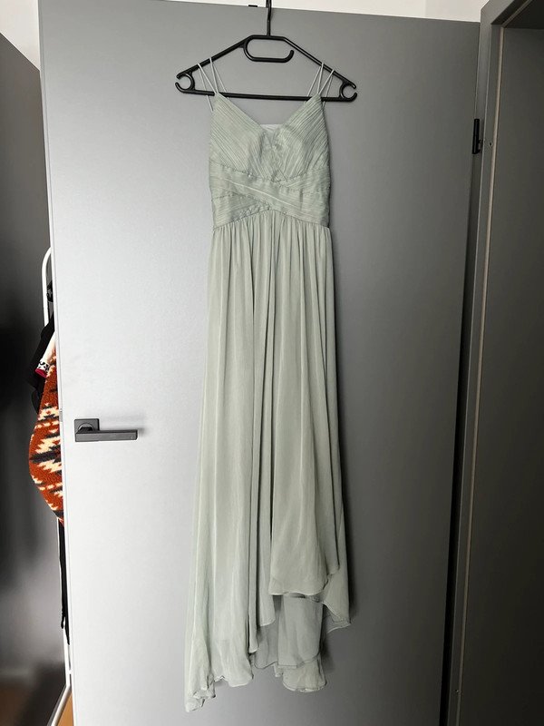 Mintgrünes maxikleid Schleife festlich Wedding braidsmaid Asos Design mint 