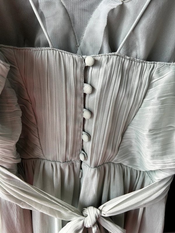 Mintgrünes maxikleid Schleife festlich Wedding braidsmaid Asos Design mint 