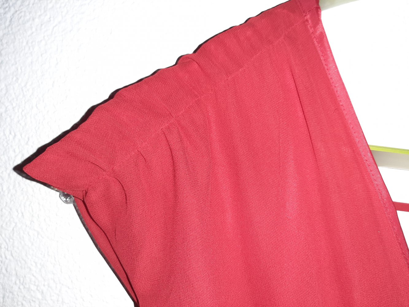 Damen Abendkleid rot mit Strassstein Schnalle, Grösse 18 – NEU!