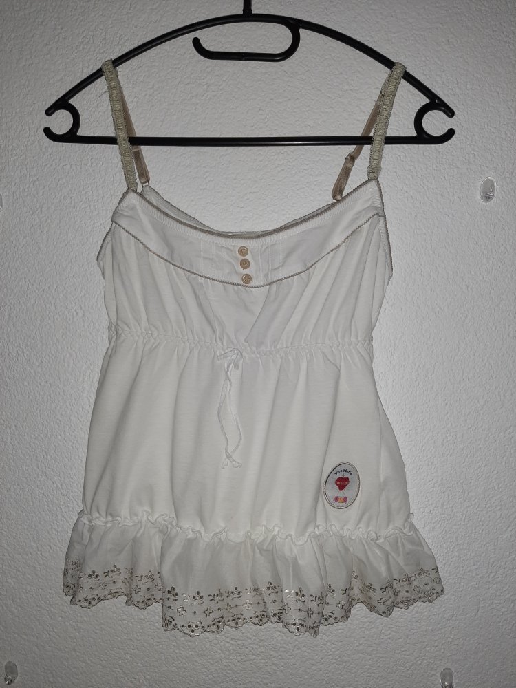 Damen Négligé Babydoll weiss mit wunderschönen Spitzen