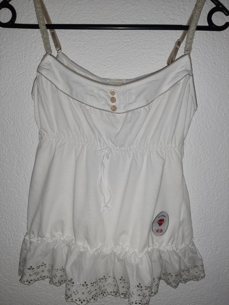 Damen Négligé Babydoll weiss mit wunderschönen Spitzen