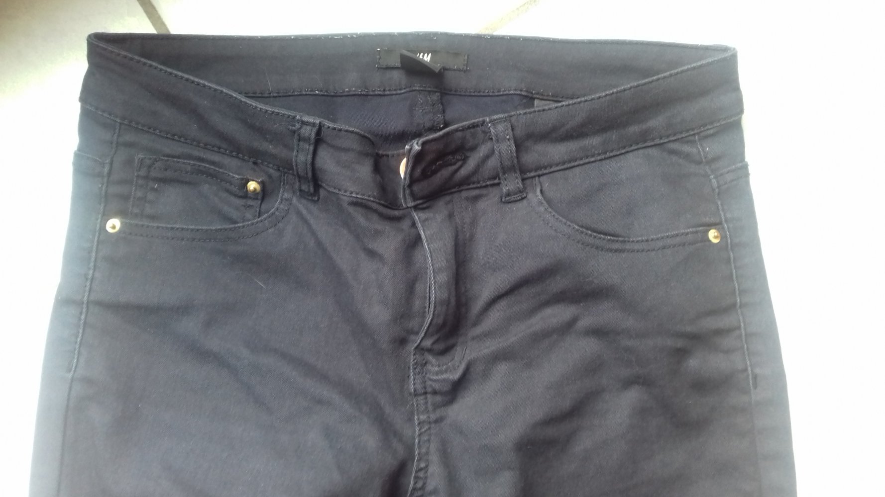 dunkelblaue Strechhose von H&M Gr.  36 € 6,--