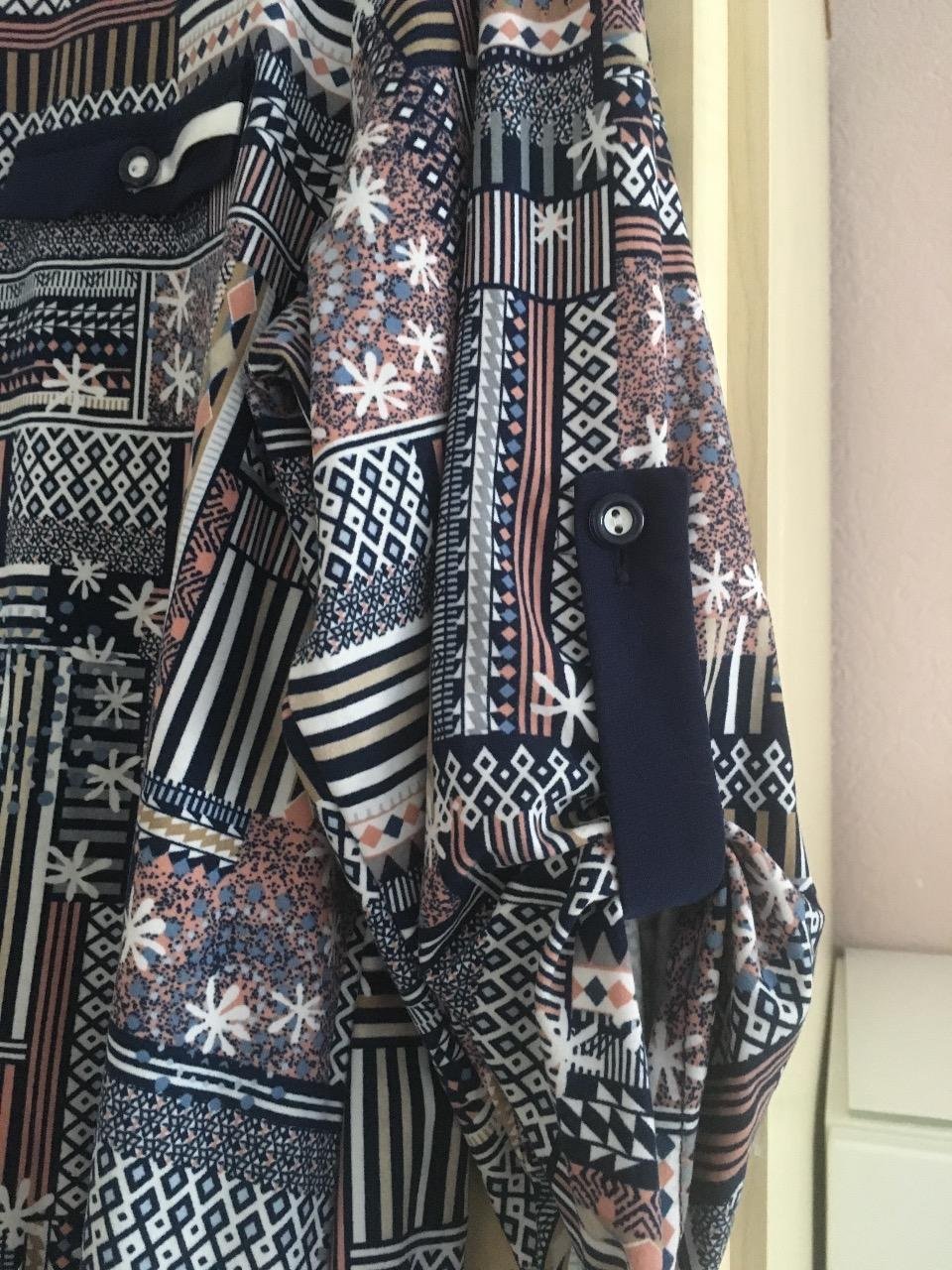 Damen Bluse 3/4 Arm Gr. 3XL