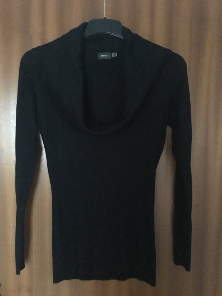 Mexx Schwarze Damen Winter Bluse Gr. M Top Zustand 