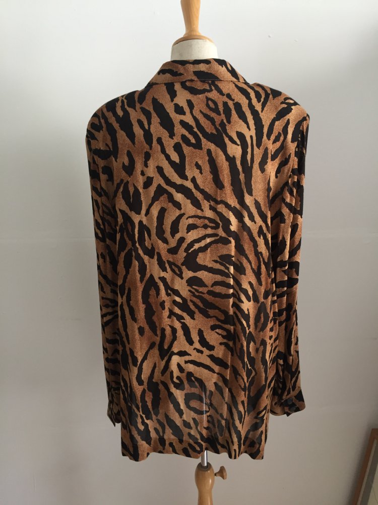 Bluse Viskose leoprint