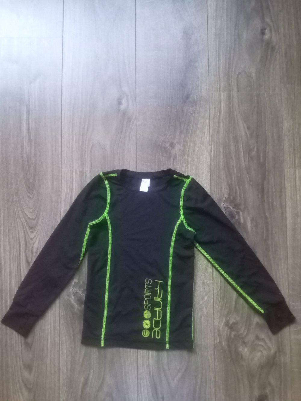 Funktionsshirt 110/116 topolino schwarz neon gelb Sports