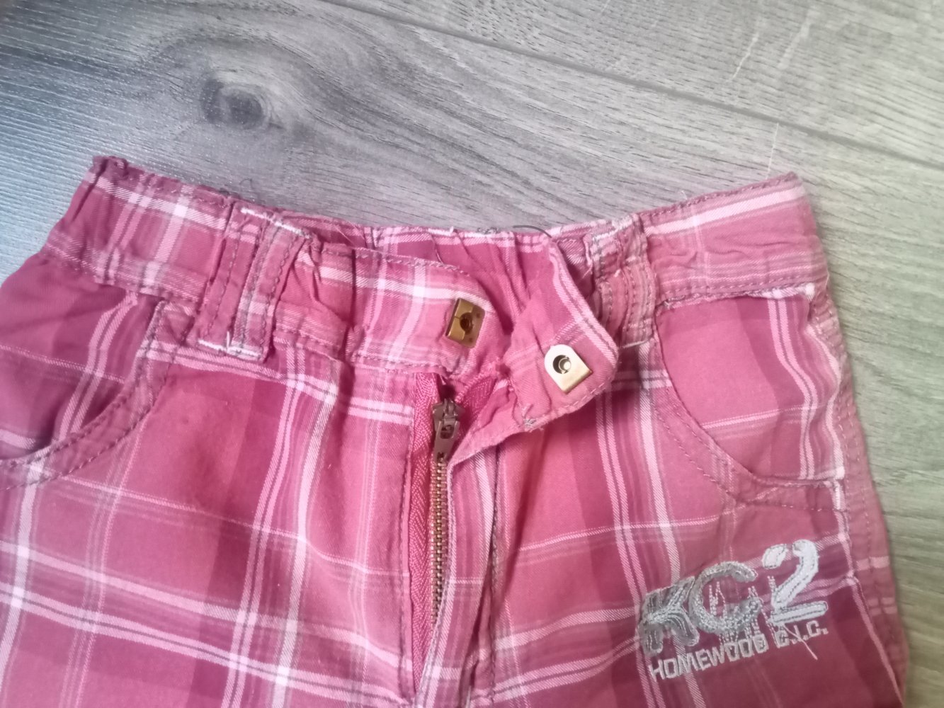 Kurze Hose rot kariert dopodopo 110